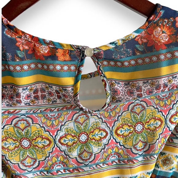 Sequin Hearts Girls Cold Shoulder Tie-Back Dress - Picture 4 of 5